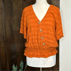 100% Rayon orange blouse from Maurice’s women’s Size XL